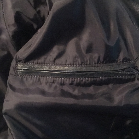 Saks Fifth Ave Leather Puffer - Picture 8 of 10